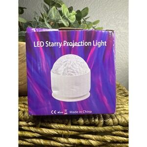 LED Starry Projection Light Mini Magic Ball RGB Rotating USB Night Light Lamp